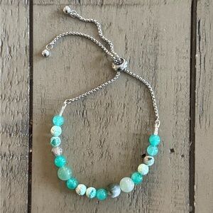 ⭐️ Handmade -MINT- adjustable Bracelet Real Stone